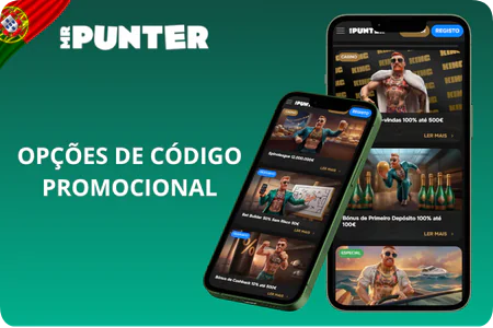 Opções de código promocional Mr Punter